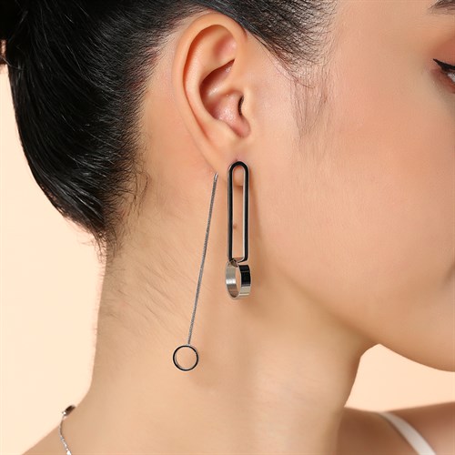 Bông Tai Hợp Kim Nữ AvaJi AVJ.E000396.00 Màu Bạc