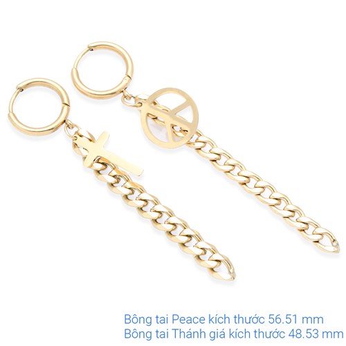 Bông Tai Hợp Kim Nữ AvaJi AVJ.E000399.00 Màu Vàng
