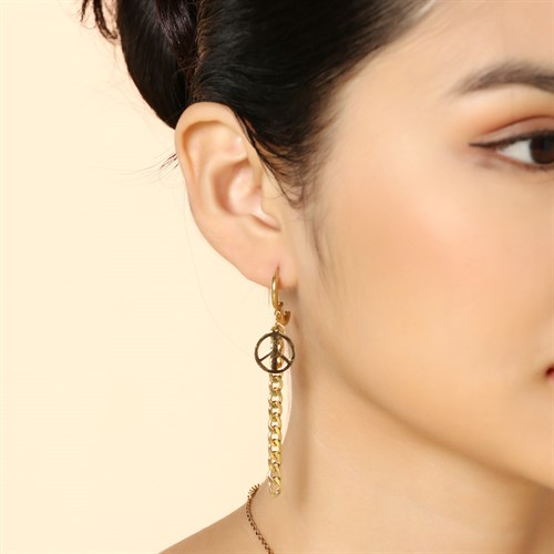 Bông Tai Hợp Kim Nữ AvaJi AVJ.E000399.00 Màu Vàng