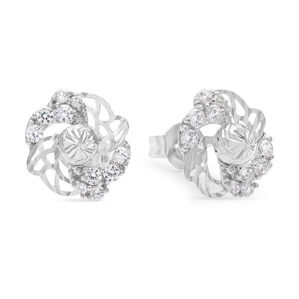 Bông Tai Vàng Trắng 10K Nữ AvaJi AVJ.E000896.00