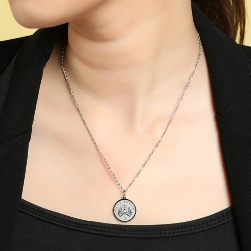 Dây Chuyền Hợp Kim Nữ AvaJi AVJ.N000031.00 Màu Bạc