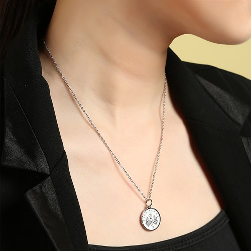 Dây Chuyền Hợp Kim Nữ AvaJi AVJ.N000031.00 Màu Bạc