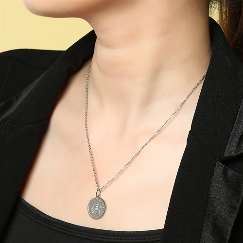 Dây Chuyền Hợp Kim Nữ AvaJi AVJ.N000031.00 Màu Bạc