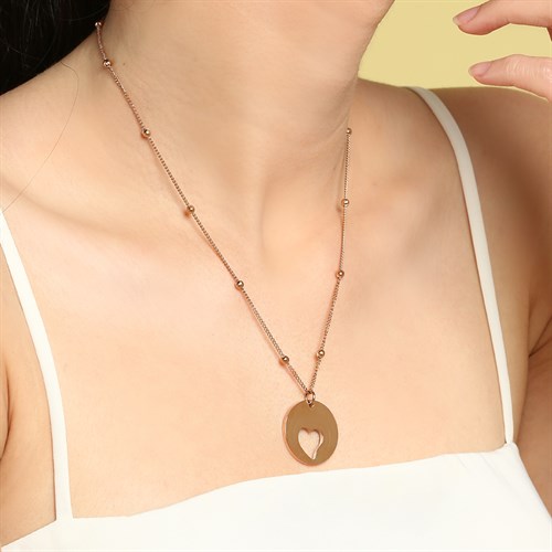 Dây Chuyền Hợp Kim Nữ AvaJi AVJ.N000033.00 Màu Vàng