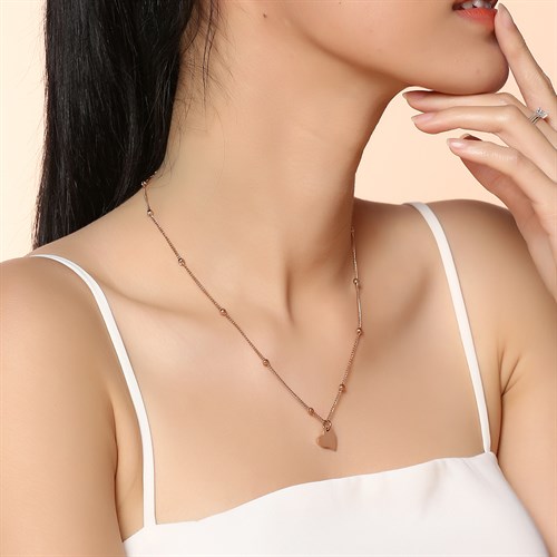 Dây Chuyền Hợp Kim Nữ AvaJi AVJ.N000034.00 Màu Vàng