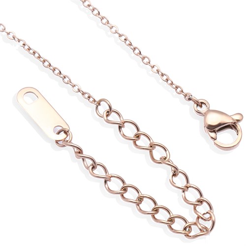 Dây Chuyền Hợp Kim Nữ AvaJi Đính Đá AVJ.N000037.00 Màu Vàng