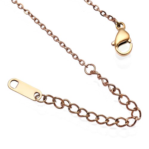 Dây Chuyền Hợp Kim Nữ AvaJi Đính Đá AVJ.N000042.00 Màu Vàng