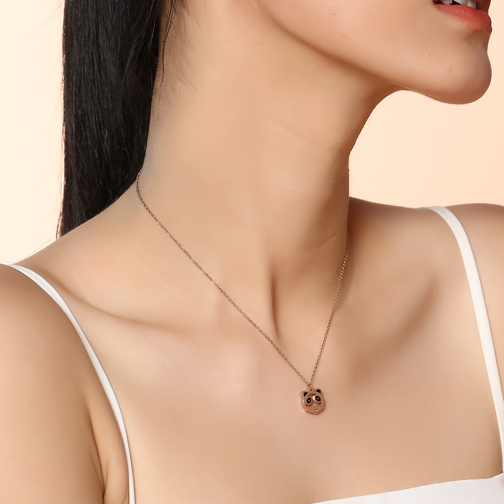 Dây Chuyền Hợp Kim Nữ AvaJi Đính Đá AVJ.N000047.00 Màu Vàng