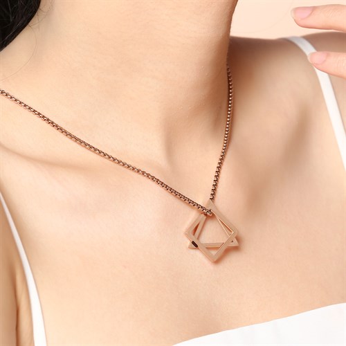 Dây Chuyền Hợp Kim Nữ AvaJi AVJ.N000059.00 Màu Vàng