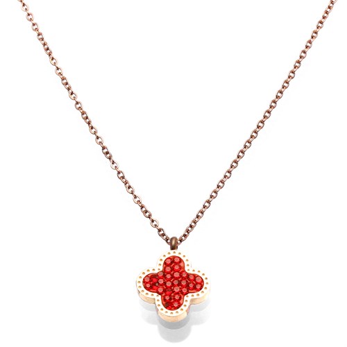 Dây Chuyền Hợp Kim Nữ AvaJi Đính Đá AVJ.N000061.00 Màu Vàng