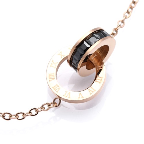 Dây Chuyền Hợp Kim Nữ AvaJi Đính Đá AVJ.N000064.00 Màu Vàng