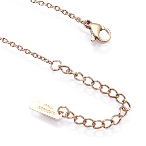 Dây Chuyền Hợp Kim Nữ AvaJi Đính Đá AVJ.N000064.00 Màu Vàng