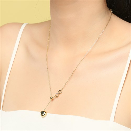 Dây Chuyền Hợp Kim Nữ AvaJi AVJ.N000065.00 Màu Vàng