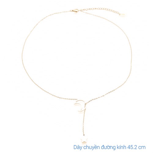Dây Chuyền Hợp Kim Nữ AvaJi AVJ.N000065.00 Màu Vàng