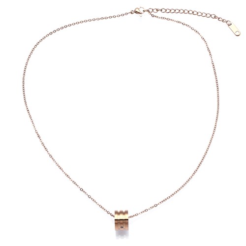 Dây Chuyền Hợp Kim Nữ AvaJi Đính Đá AVJ.N000069.00 Màu Vàng