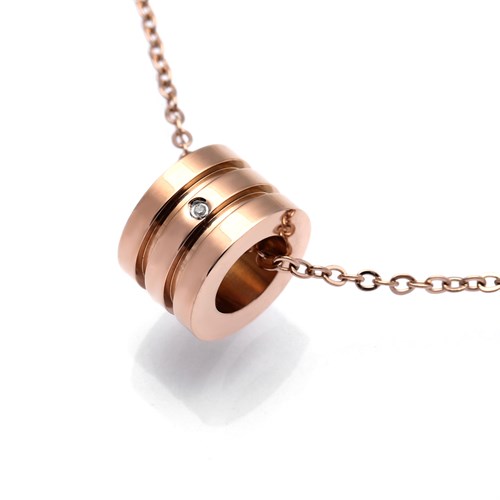 Dây Chuyền Hợp Kim Nữ AvaJi Đính Đá AVJ.N000069.00 Màu Vàng