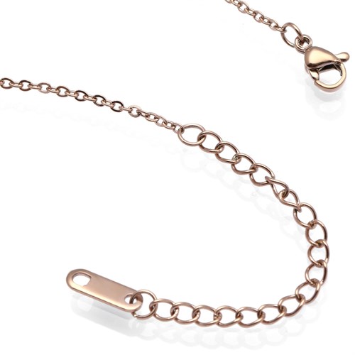 Dây Chuyền Hợp Kim Nữ AvaJi Đính Đá AVJ.N000069.00 Màu Vàng