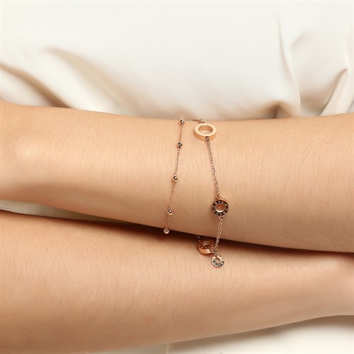 Dây Chuyền Hợp Kim Nữ AvaJi Đính Đá AVJ.N000069.00 Màu Vàng