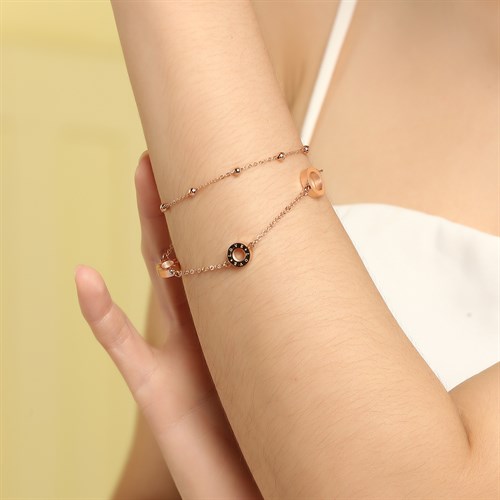 Dây Chuyền Hợp Kim Nữ AvaJi Đính Đá AVJ.N000069.00 Màu Vàng