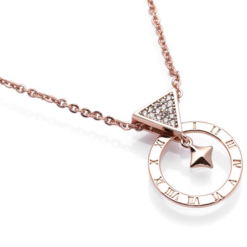 Dây Chuyền Hợp Kim Nữ AvaJi Đính Đá AVJ.N000070.00 Màu Vàng