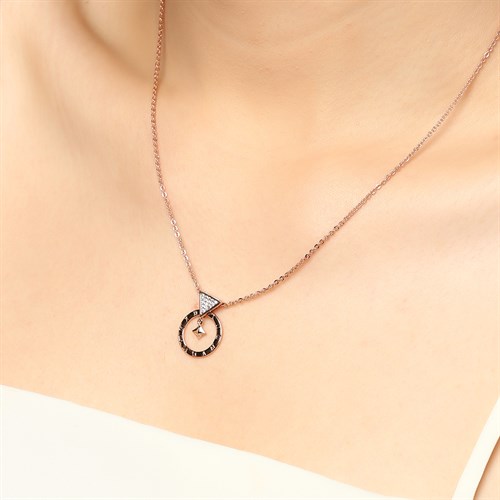 Dây Chuyền Hợp Kim Nữ AvaJi Đính Đá AVJ.N000070.00 Màu Vàng