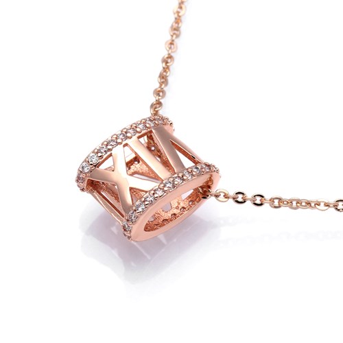 Dây Chuyền Hợp Kim Nữ AvaJi Đính Đá AVJ.N000072.00 Màu Vàng