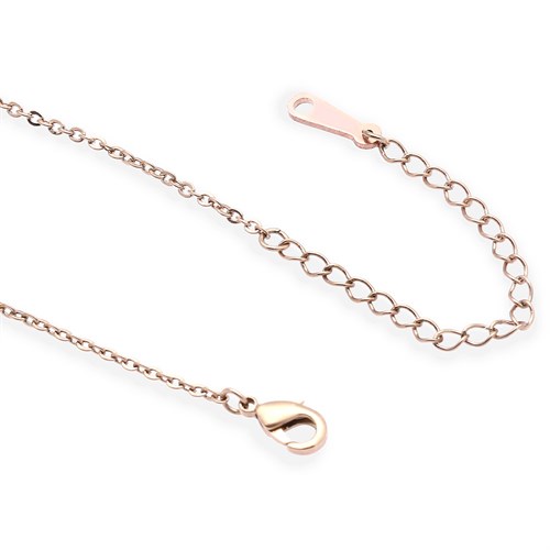 Dây Chuyền Hợp Kim Nữ AvaJi Đính Đá AVJ.N000075.00 Màu Vàng