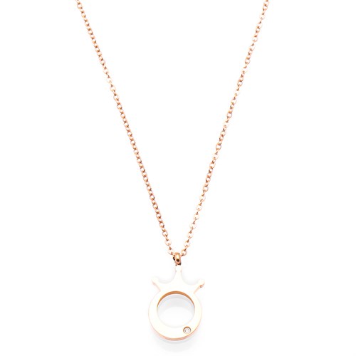 Dây Chuyền Hợp Kim Nữ AvaJi Đính Đá AVJ.N000079.00 Màu Vàng