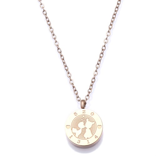 Dây Chuyền Hợp Kim Nữ AvaJi Đính Đá AVJ.N000080.00 Màu Vàng