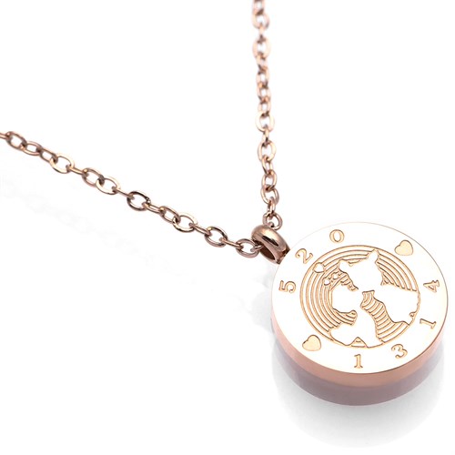 Dây Chuyền Hợp Kim Nữ AvaJi Đính Đá AVJ.N000080.00 Màu Vàng