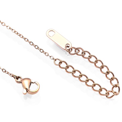 Dây Chuyền Hợp Kim Nữ AvaJi Đính Đá AVJ.N000080.00 Màu Vàng