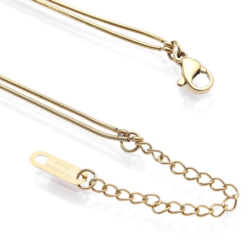 Dây Chuyền Hợp Kim Nữ AvaJi Đính Đá AVJ.N000082.00 Màu Vàng