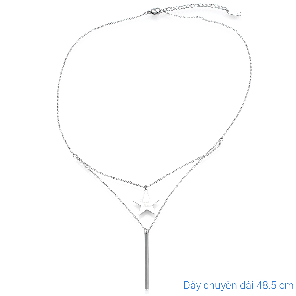 Dây Chuyền Hợp Kim Nữ AvaJi AVJ.N000087.00 Màu Bạc