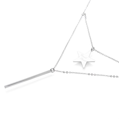 Dây Chuyền Hợp Kim Nữ AvaJi AVJ.N000087.00 Màu Bạc