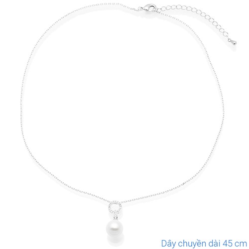 Dây Chuyền Hợp Kim Nữ AvaJi Ngọc Trai AVJ.N000115.00 Màu Bạc