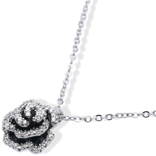 Dây Chuyền Hợp Kim Nữ AvaJi Đính Đá AVJ.N000116.00 Màu Bạc