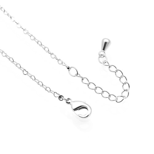 Dây Chuyền Hợp Kim Nữ AvaJi Đính Đá AVJ.N000123.00 Màu Bạc