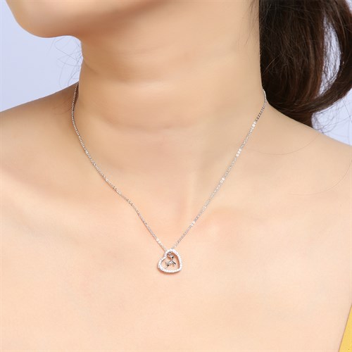 Dây Chuyền Hợp Kim Nữ AvaJi Đính Đá AVJ.N000127.00