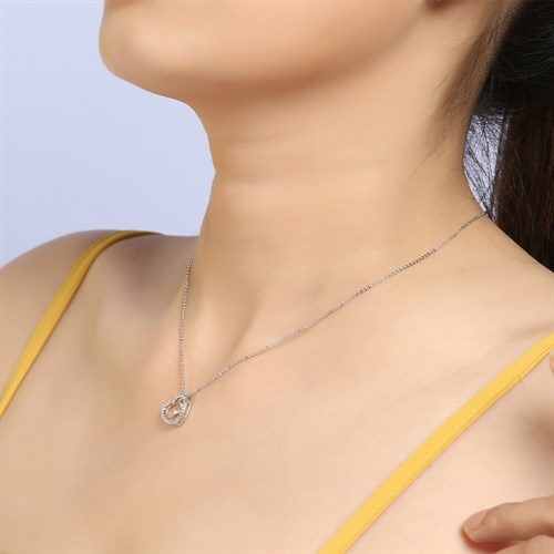 Dây Chuyền Hợp Kim Nữ AvaJi Đính Đá AVJ.N000127.00