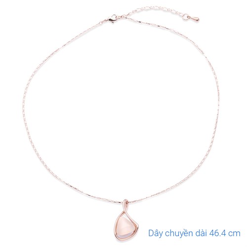 Dây Chuyền Hợp Kim Nữ AvaJi Đính Đá AVJ.N000128.00 Màu Vàng
