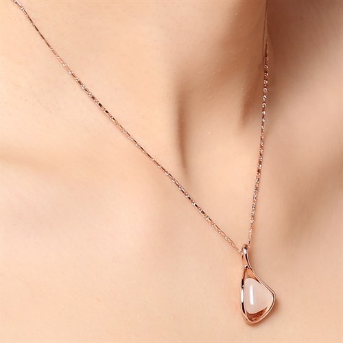 Dây Chuyền Hợp Kim Nữ AvaJi Đính Đá AVJ.N000128.00 Màu Vàng
