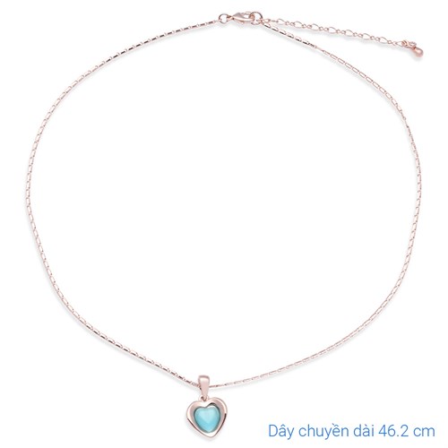 Dây Chuyền Hợp Kim Nữ AvaJi Đính Đá AVJ.N000129.00 Màu Vàng