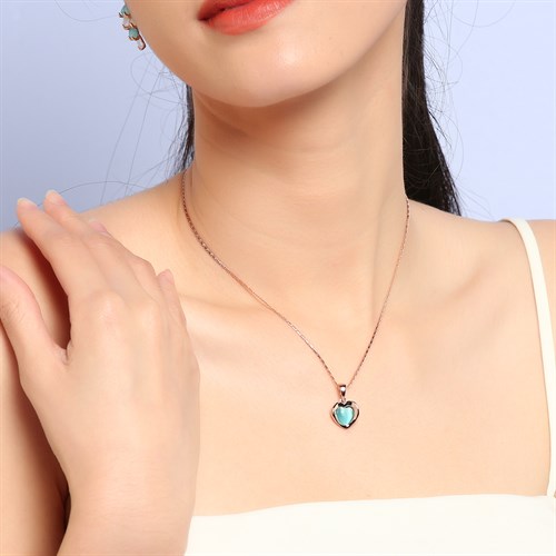 Dây Chuyền Hợp Kim Nữ AvaJi Đính Đá AVJ.N000129.00 Màu Vàng