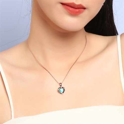 Dây Chuyền Hợp Kim Nữ AvaJi Đính Đá AVJ.N000129.00 Màu Vàng