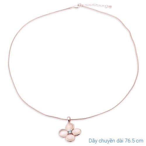 Dây Chuyền Hợp Kim Nữ AvaJi Đính Đá AVJ.N000131.00 Màu Vàng