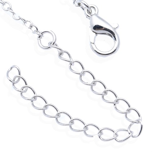 Dây Chuyền Hợp Kim Nữ AvaJi Đính Đá AVJ.N000135.00 Màu Bạc