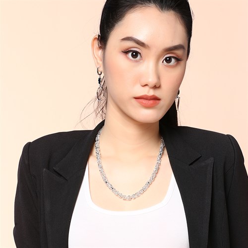 Dây Chuyền Hợp Kim Unisex AvaJi AVJ.N000141.00 Màu Bạc