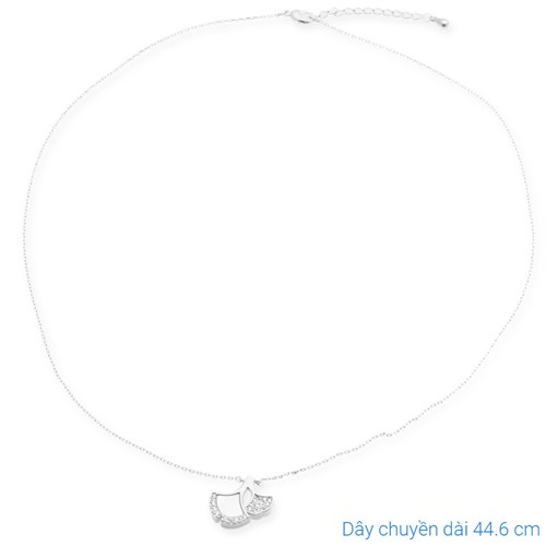 Dây Chuyền Hợp Kim Nữ AvaJi Đính Đá AVJ.N000145.00 Màu Bạc