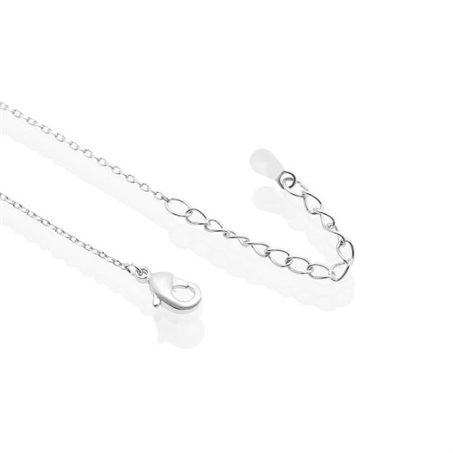 Dây Chuyền Hợp Kim Nữ AvaJi Đính Đá AVJ.N000145.00 Màu Bạc