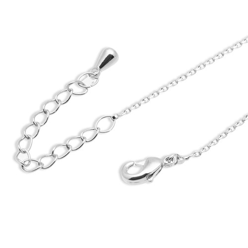 Dây Chuyền Hợp Kim Nữ AvaJi Đính Đá AVJ.N000146.00 Màu Bạc